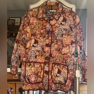 Blair Crazy For Cats Kawaii Lux Cat Tapestry Jacket VINTAGE amazing condition